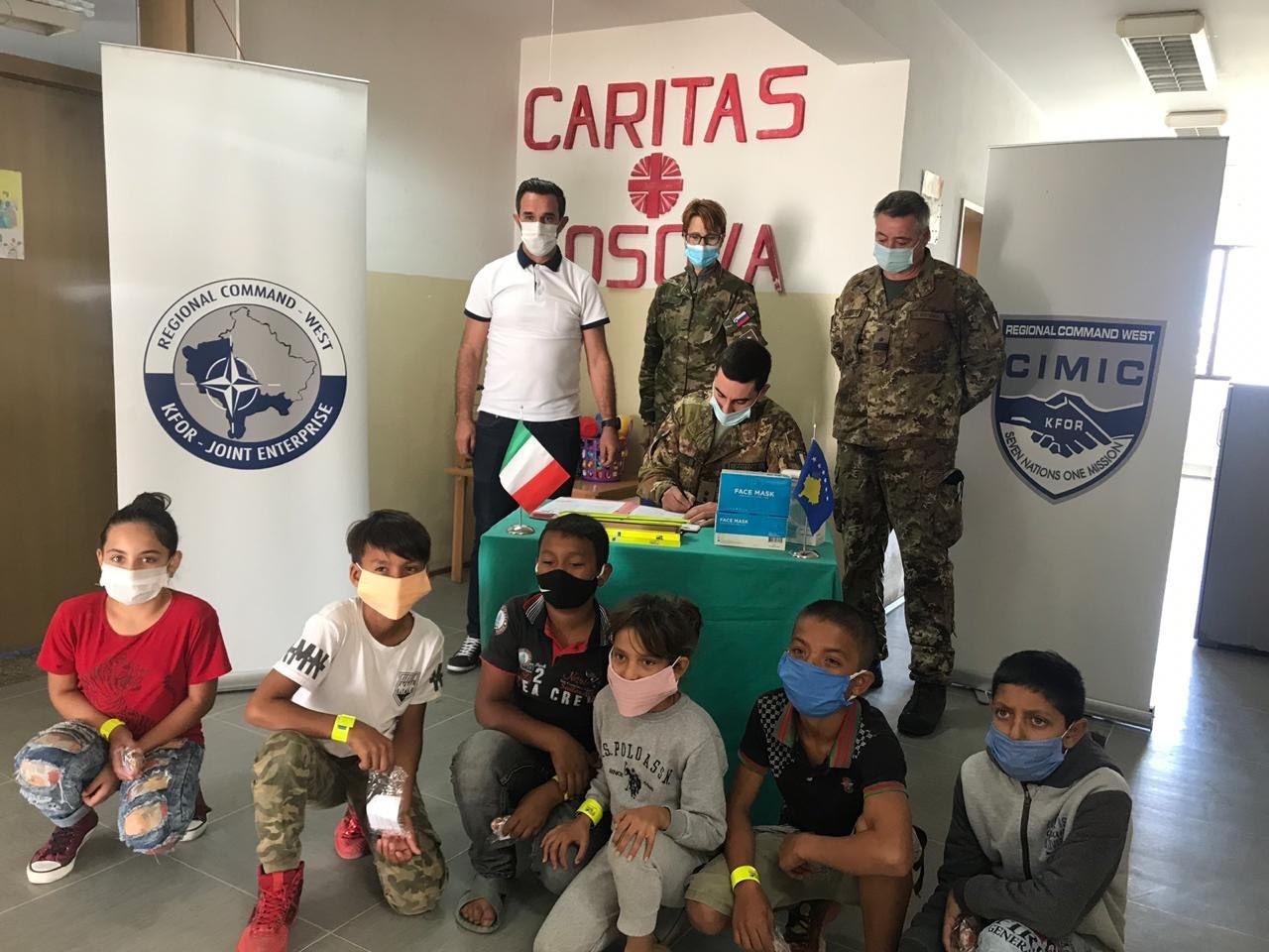 KFOR-i Italian dhe Amerikan mbështesin Qendrat Sociale-Edukative të Caritas Kosova
